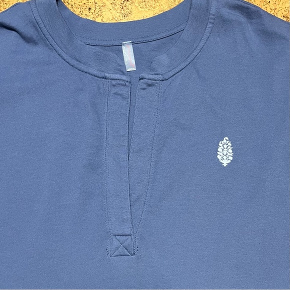 Free People Movement Side To Side Layer Oversized Long Sleeve Top In Blue Sz L - Picture 5 of 12